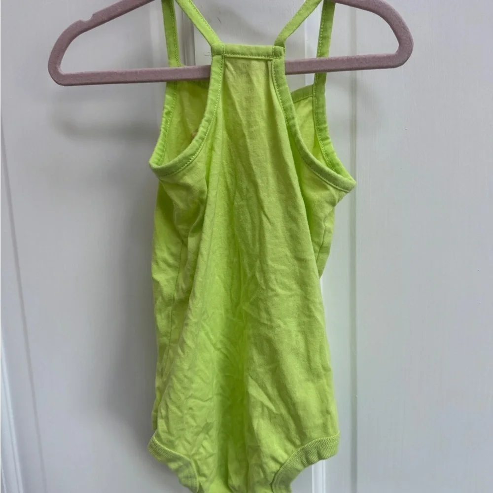 Okie Dokie 18M Green Toucan Girls Tank Top onesie Bodysuit